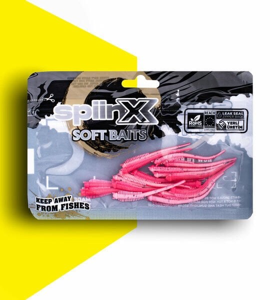 Spınnx Sandworm Silikon 6 Cm 18 p Uv Sugar Pınk