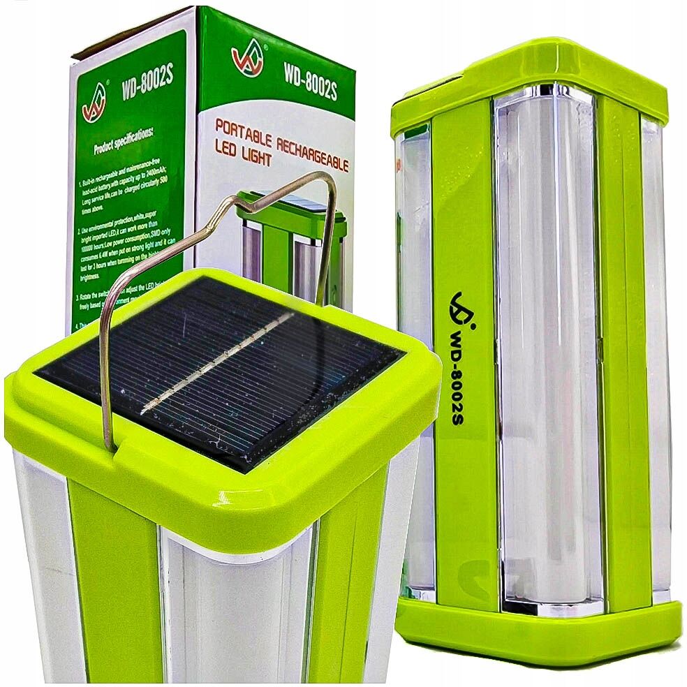 WD-8002S Güneş Enerjili LED Şarj Edilebilir Kamp Feneri