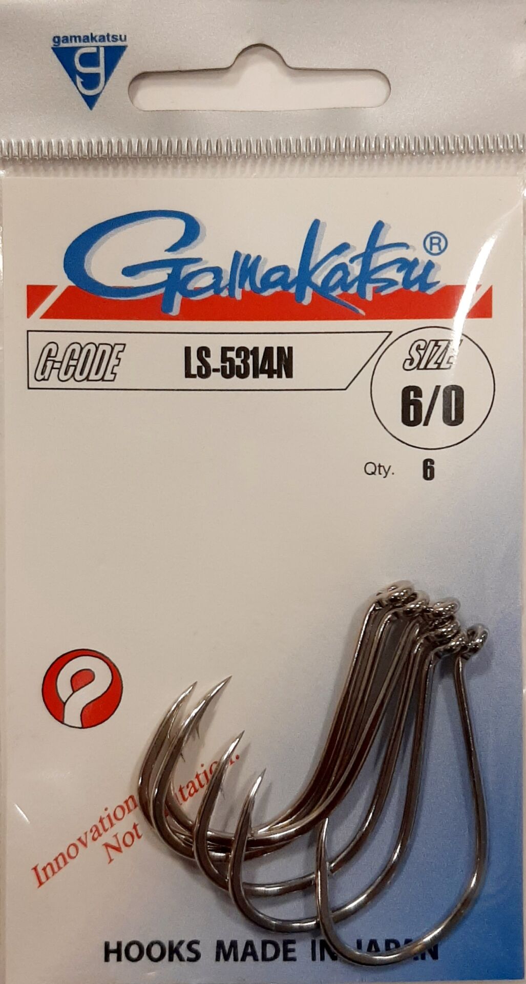 GAMAKATSU LS-5314N No:6/0 Nikel Olta İğnesi 1/6