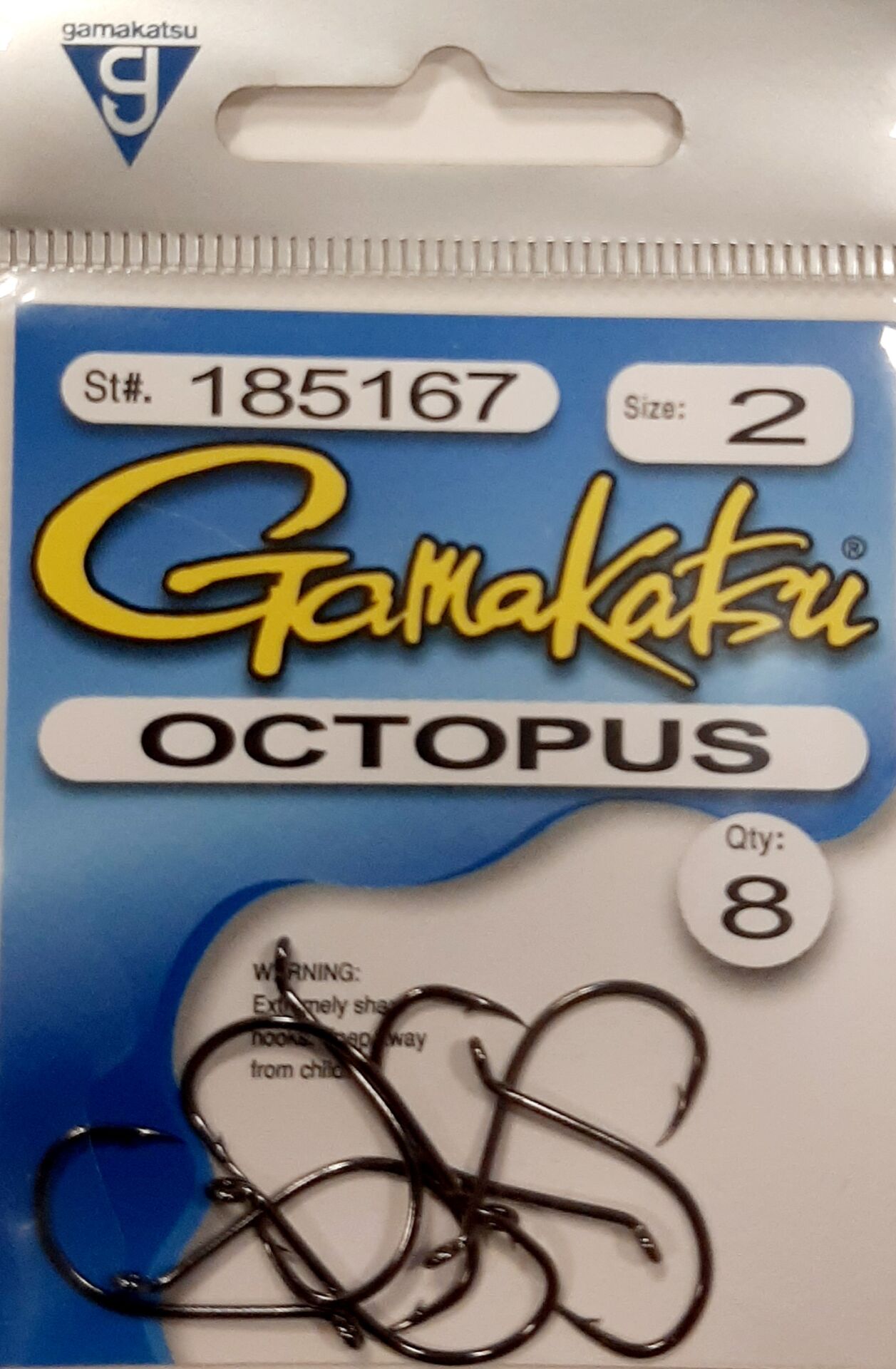 GAMAKATSU 185167 Octopus 2 Siyah Olta İğnesi 1/8