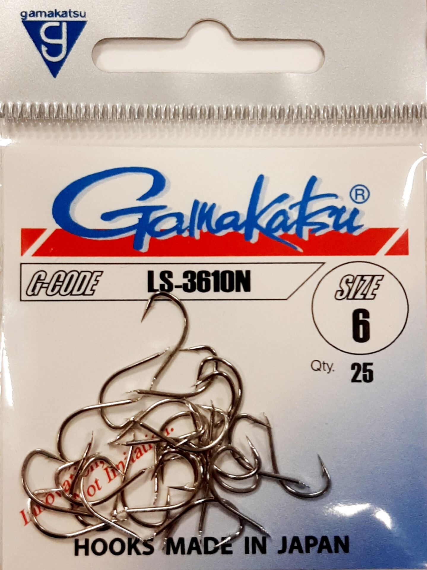 GAMAKATSU LS-3610N Nİkel Olta İğnesi NO:6 1/25