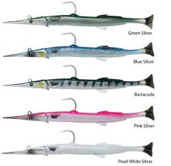Savage gear Needlefish Pulsetail 2+1 18 cm 26g Suni Yem Pink Silver