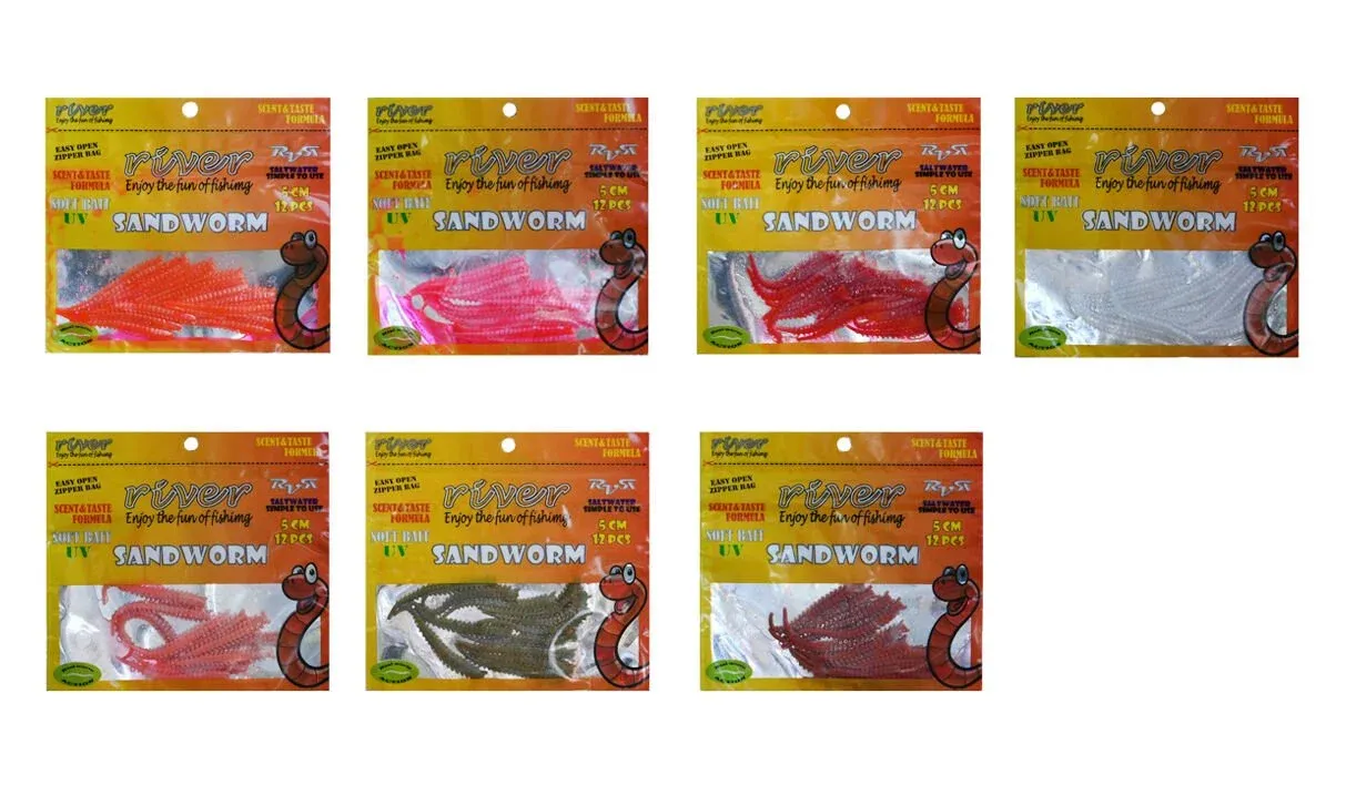 Sandworm Lrf Kokulu Silikon Yem 5 CM 12P