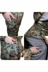 Saz Desen Max4 Avcı Takımı Su Geçirmez Avcı Montlu Takım