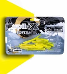 Spınnx Sandworm Silikon 6 Cm 18 p Uv Sugar Glow Lemonade