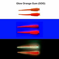 Spınnx Sandworm Silikon 6 Cm 18 p Uv Sugar Glow Orange Gum