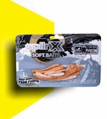 Spınnx Sandworm Silikon 6 Cm 18 p Uv Sugar  Mılky Tan