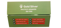 Gold Silver Gs-7550 Şarjlı Mini El Feneri