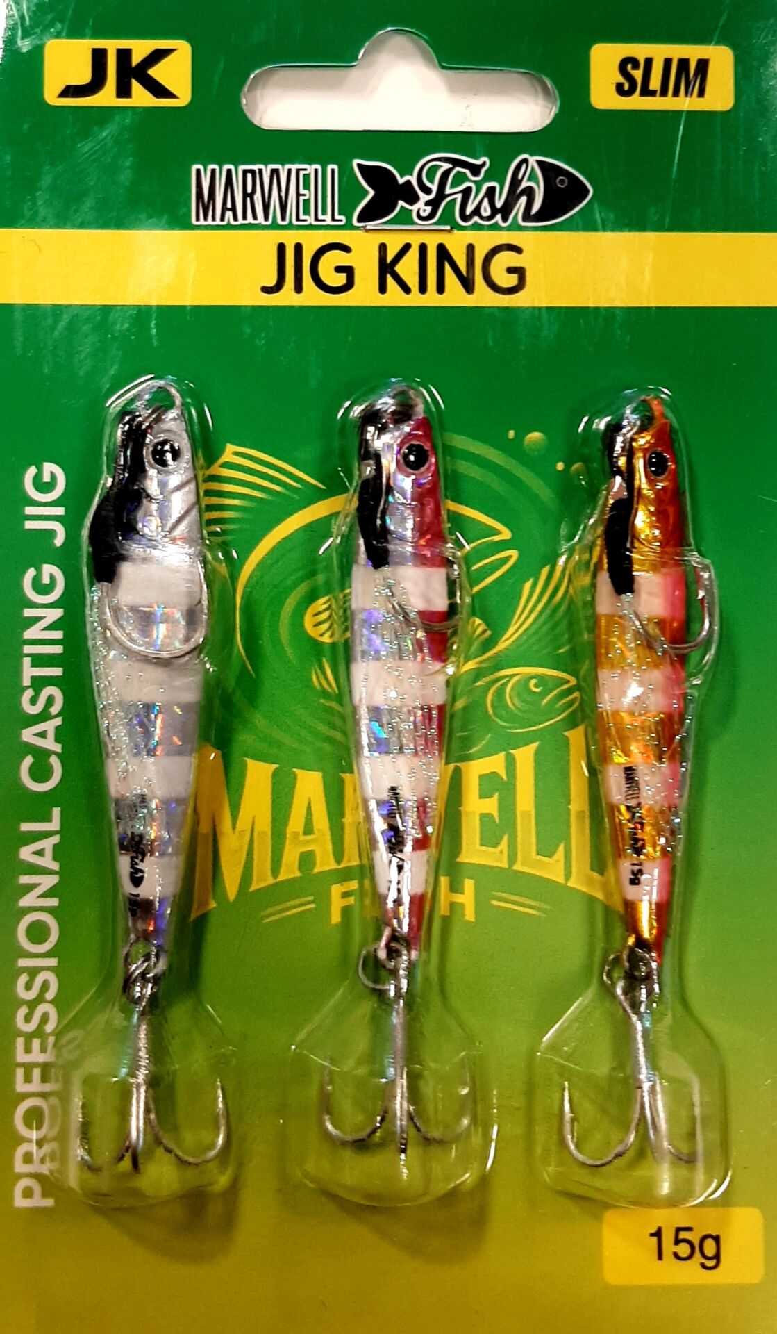 Marwell Fısh 3 Lü Jıg  15 gr Zebra Glow