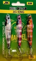 Marwell Fısh 3 Lü Jıg  30 gr Zebra Glow