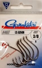 GAMAKATSU LS-5314N No:3/0 Nikel Olta İğnesi 1/6