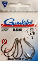 GAMAKATSU LS-5314N No:2/0 Nikel Olta İğnesi 1/6