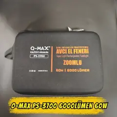 Q-MAX PS-3700 Şarjlı Profesyonel Avcı El Feneri