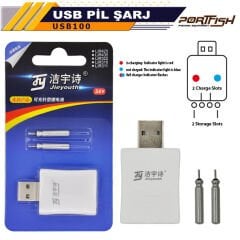 Portfish USB Pil Şarj Makinası