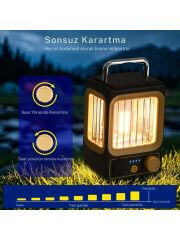 Hİ SHEEN HS-8039 Şarj Edilebilir LED Kamp Lambası