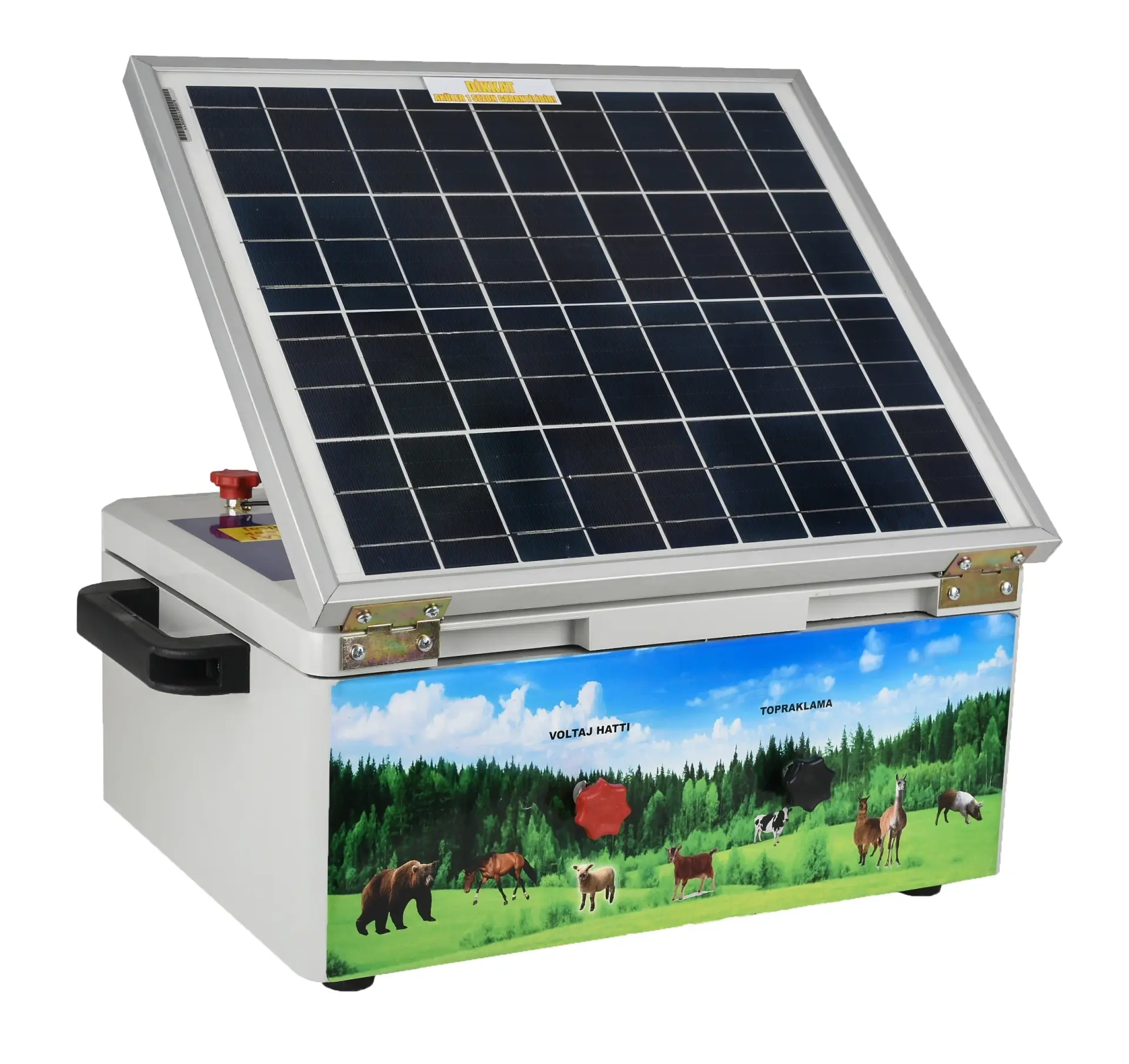Güneş Panelli 24.000 Volt Elektrikli Çit Makinası (Domuz Ve Ayı Kovucu Makina )