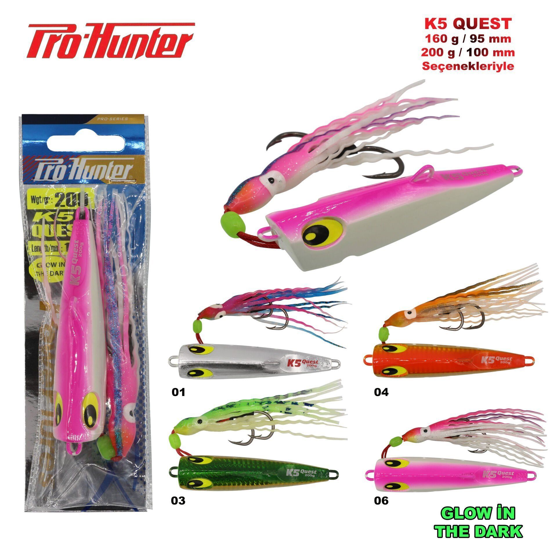 PRO HUNTER K-5 Ocean Quest Jig 160 g